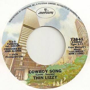 garrettkingco's tweet photo. It's remarkable how powerful and enduring Americana is

Researching bands that didn't grow up here but were influenced by the old west

One I like a lot: Thin Lizzy, all guys from Ireland 

You can see it throughout their catalog

One of my favs: "Cowboy Song" - here’s a live version from Sydney in 1978