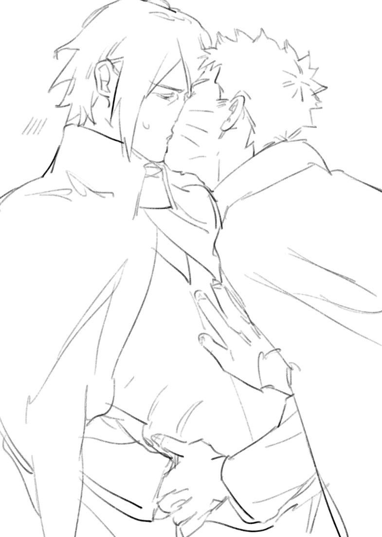 Rasengasm's tweet photo. Narusasu Sketches by @uikaposting https://t.co/gJGs2lOjSx