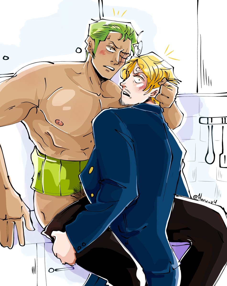 Haru_z4's tweet photo. Again???💛💚🔞

#zosan #ONEPIECE #Zoro #sanji #ロロノア・ゾロ  #ゾロサン #サンジ #Usopp https://t.co/3FsTeFkV3I
