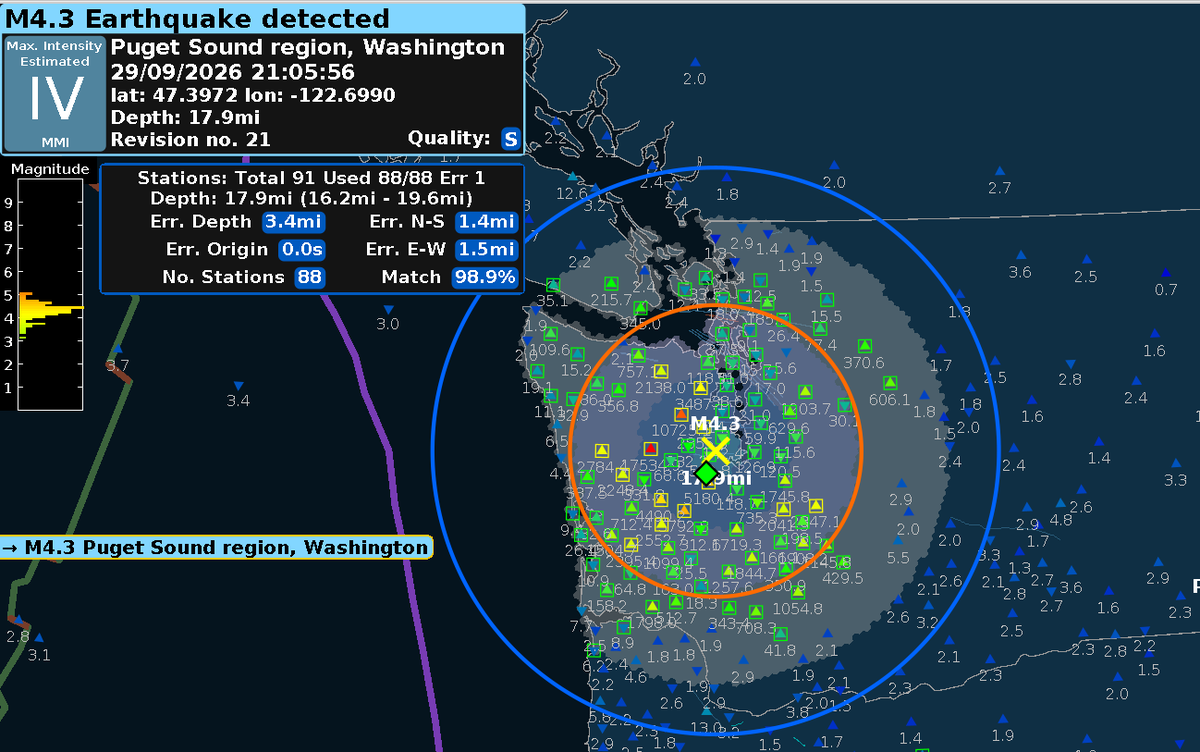 anquakes's tweet photo. Preliminary magnitude 4.0 earthquake in Washington state https://t.co/M2Zqg8IA3U