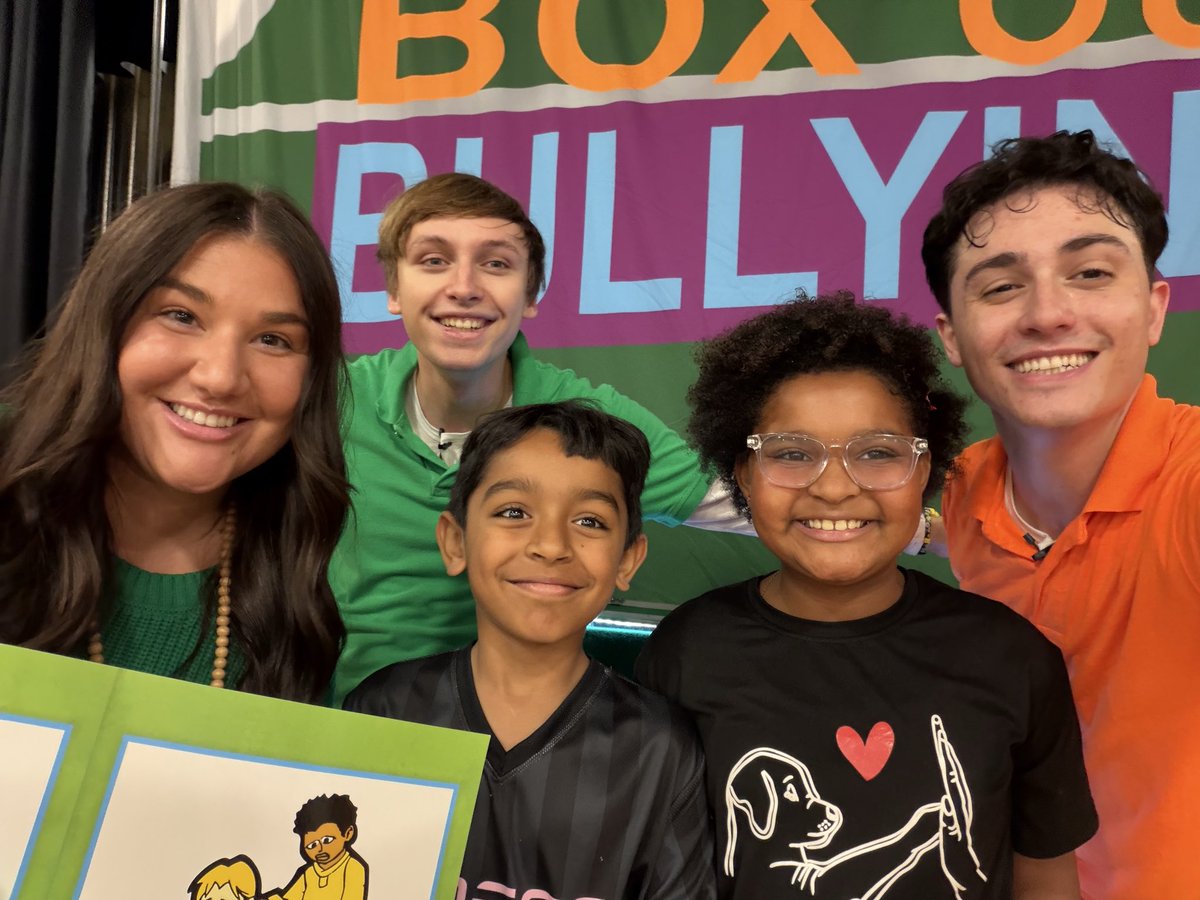 boxoutbullying's tweet photo. Day 2 in South Plainfield School District! We wrapped up our tour with two more schools today, teaching students all about bullying prevention. Thank you for a wonderful mini-tour! #boxoutbullying #tour #bullying #schoolassembly https://t.co/I4rZSsCMbu