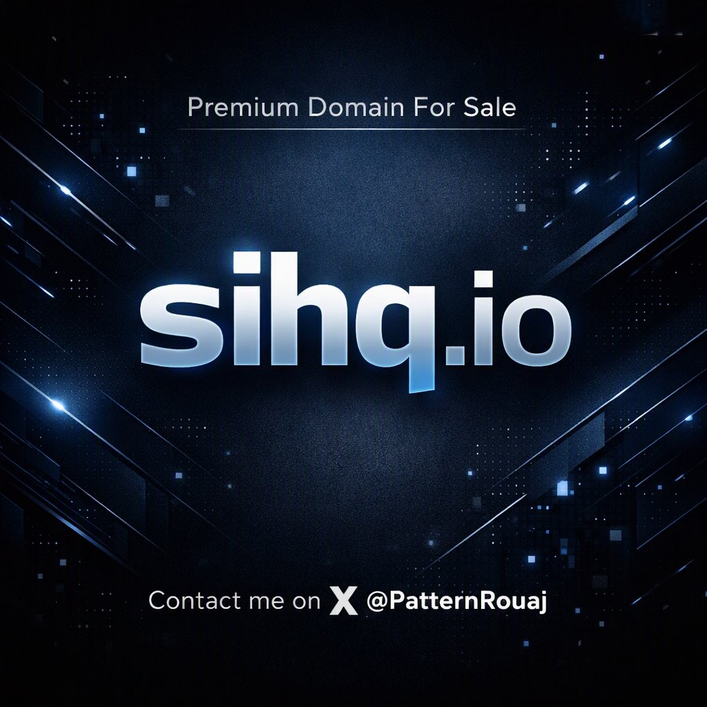 PatternRouaj's tweet photo. https://t.co/0jgoTnBPEh — Super Intelligent Headquarters.   A premium domain engineered for next‑generation AI command centers, autonomous systems, digital infrastructure, and high‑performance intelligence platforms.

Short. Powerful. Vision‑driven. Perfect for companies building the future of smart operations, AI orchestration, and advanced tech ecosystems.

💠 Available now.

  #AI #TechDomains #IntelligentSystems #Automation #DigitalAssets #DomainForSale #SIHQ
