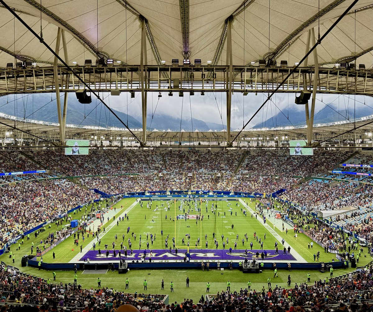 jonmachota's tweet photo. According to CBS, Cowboys vs. Ravens in Rio de Janeiro, Brazil on Sunday was the most-watched NFL International Game in league history with 24.9 million viewers https://t.co/25V9WOETBG