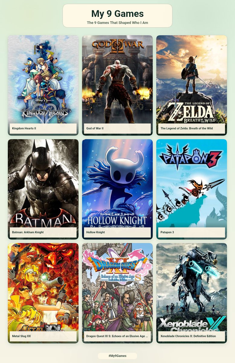 StefanoValverd2's tweet photo. Mi humilde 9 juegos favoritos https://t.co/DWAqLGEEir