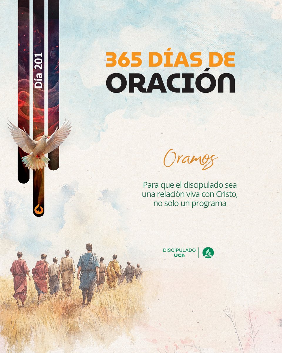 iasdchile's tweet photo. 🙏 Oramos para que el discipulado sea una relación viva con Cristo, no solo un programa. Que el Señor nos ayude a acompañar a otros a conocerle, amar su Palabra y caminar con Él.
.
📖 “Permaneced en mí, y yo en vosotros" Juan 15:4 https://t.co/m1clORY5OO