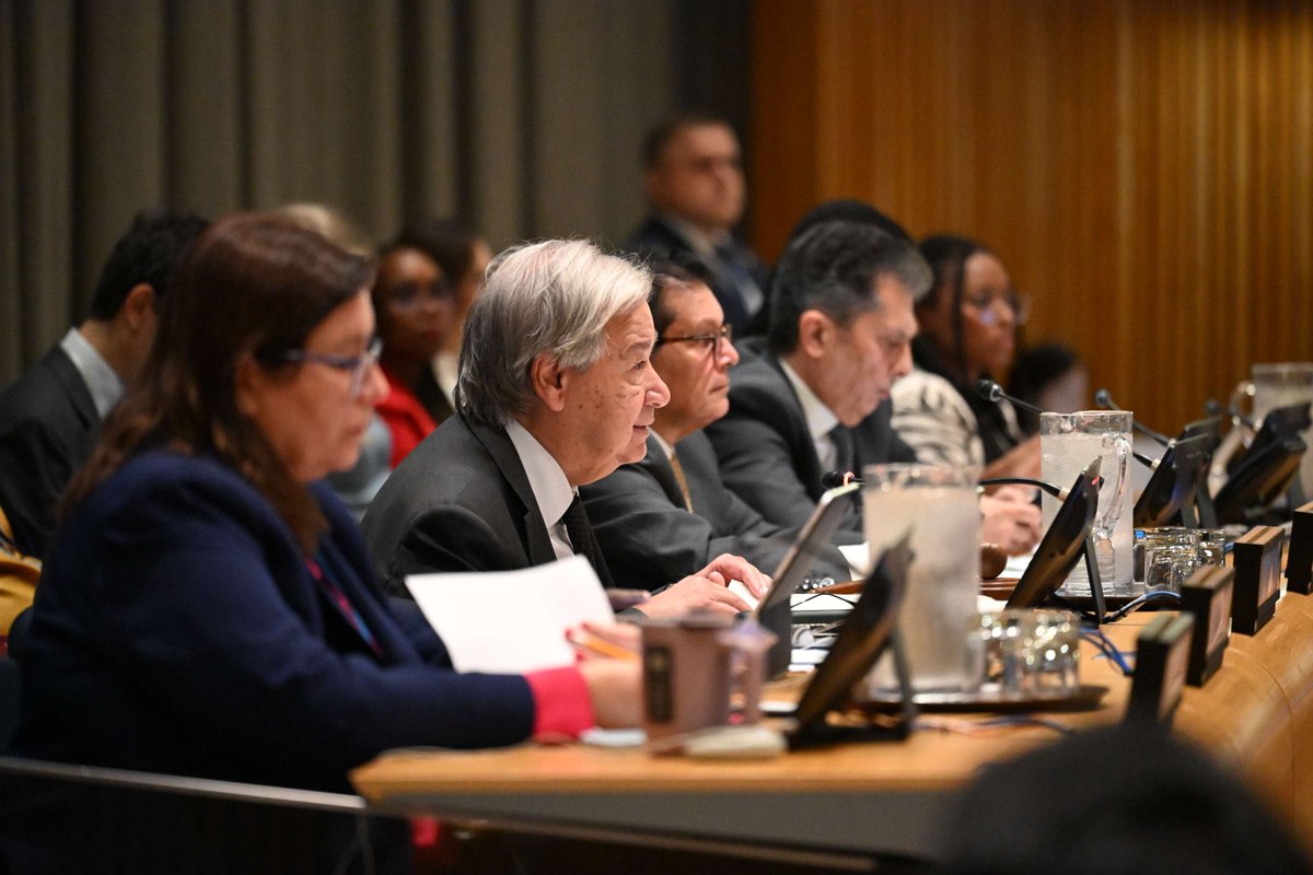 UNYouthAffairs's tweet photo. At a UN high-level meeting marking #Durban25, Member States and young people called for action to confront structural discrimination, historical injustices and new forms of racism online.

Read more: https://t.co/977kkHdwF6

#FightRacism #YouthLead https://t.co/vkbCoVPDd5