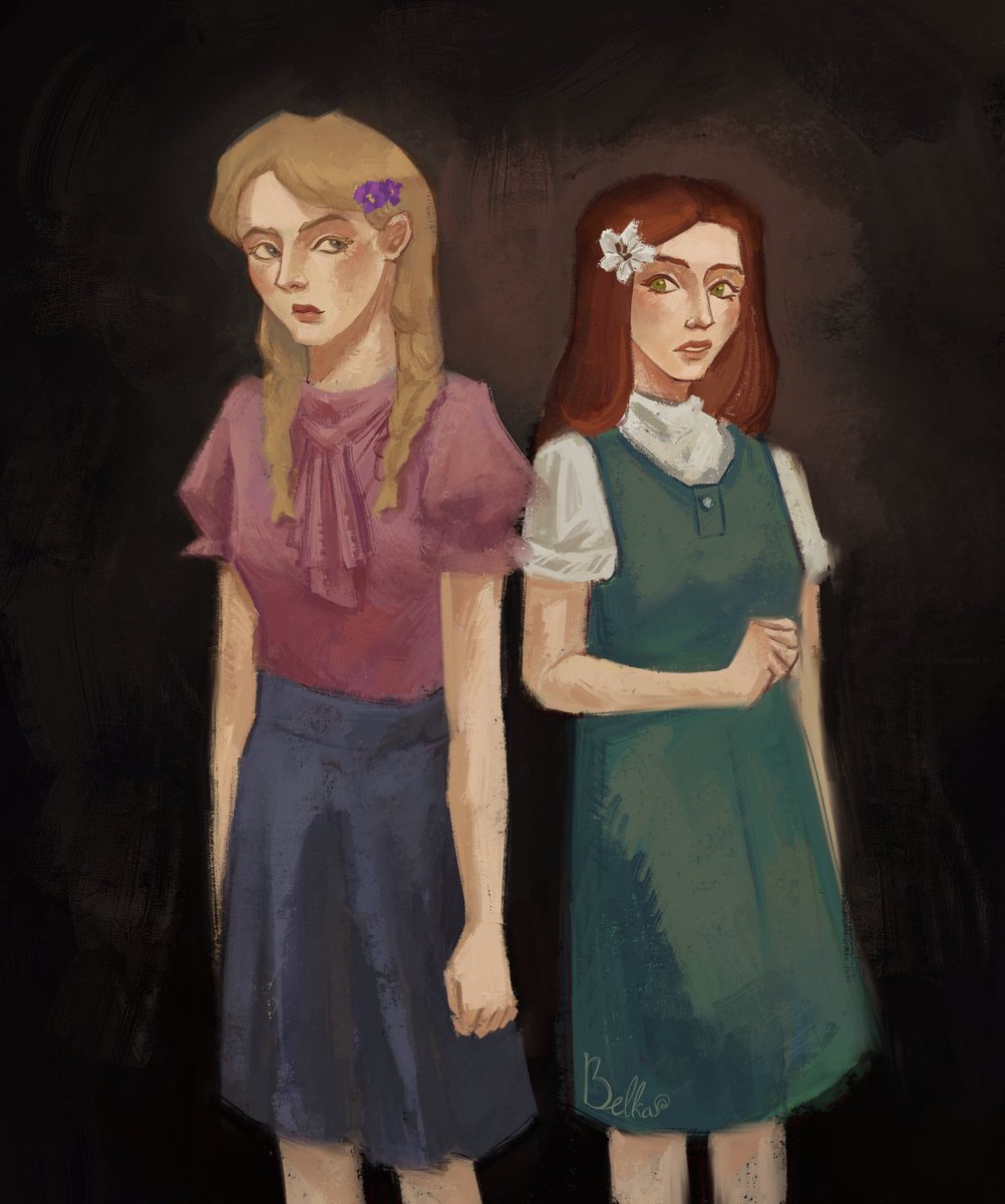 belka_bebebe's tweet photo. Lily and petunia 
#marauders #lilyevans https://t.co/PzxU2dKdGk