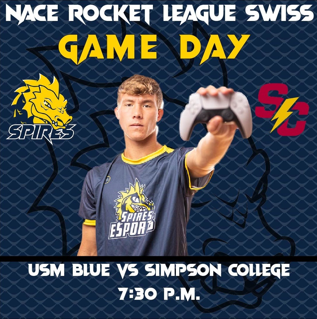 spiresesports's tweet photo. GAME DAY ❗❗❗

USM Zero Build Duos heads into Week 2 as the #8 ranked team in the country!

USM Rocket League Blue takes on Simpson College in their third NACE Swiss Match!

#RollSpires https://t.co/bDhu53oUxB