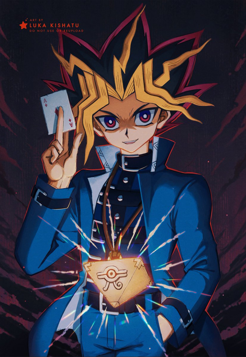 Luka_Kishatu's tweet photo. Redraw of season 0 Yami Yugi 💜✨
#遊戯王 #yugioh https://t.co/I4Ak9VLZv2