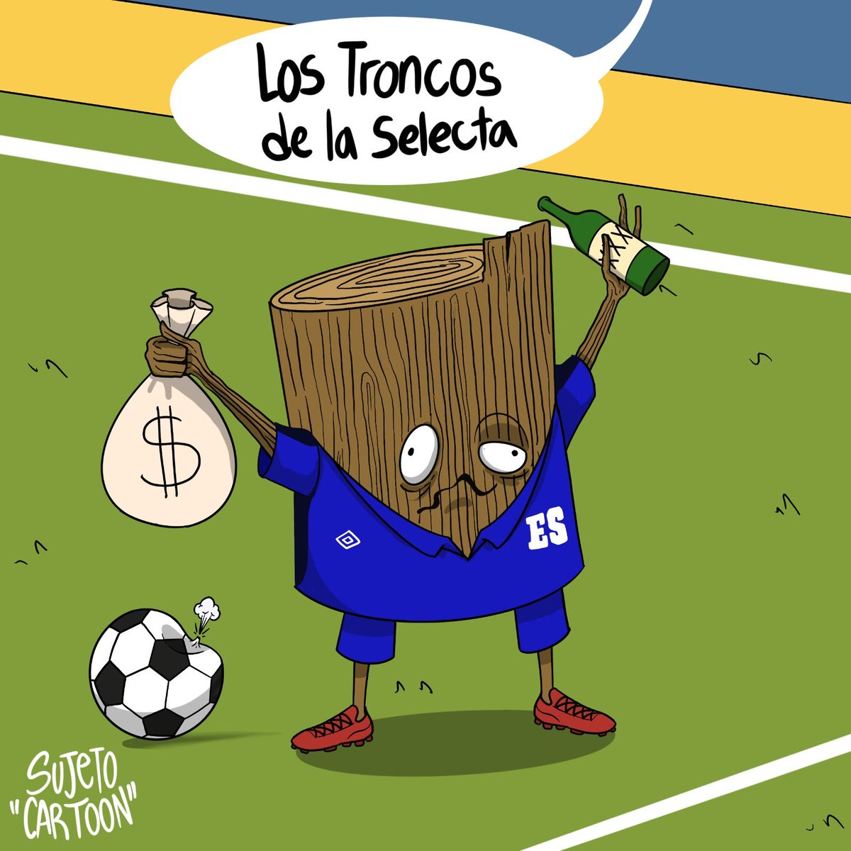 CartoonSujeto's tweet photo. Troncos no sirven para nada 😤 https://t.co/u5zxKXSRKz