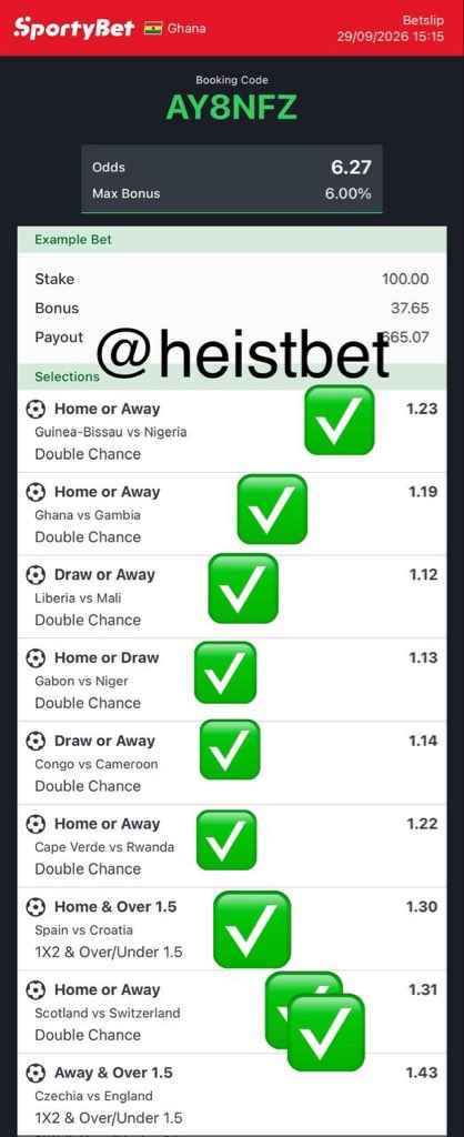 HeistBet's tweet photo. 20k Ghana cedis home successfully 🔥🔥🔥🔥

10+odds on sportybet 🏆🏆🔥🔥🔥🔥🔥🔥❤️‍🔥🏆🏆🏆🔥🔥🔥🔥🔥🔥🔥🏆🏆🏆🏆🔥🔥
7+odds booom💥💥💫💥💥💥💥💥🏆🏆🏆💥🏆🏆💥🏆🏆💥💥💥🏆💥🏆🏆🏆🏆🏆

First 500 to comment and repost wil receive 200 cedis each ❤️‍🔥❤️‍🔥❤️‍🔥🔥 https://t.co/ZAYe1V0iIK https://t.co/CA5uRAx7dm