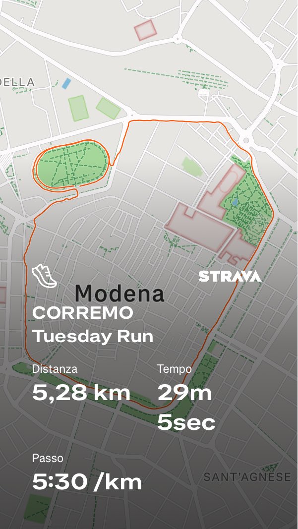 mattiamucci's tweet photo. #CORREMO Tuesday #Run
#Modena #CorremoRunClub #RunClub #RunClubModena #Running #Corsa #ModenaCentro #Motivation #SocialRun https://t.co/jFS0TbWKDk
