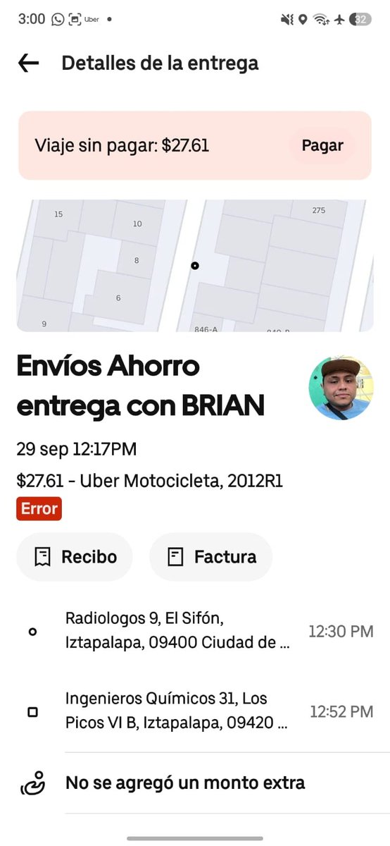 IsaPua_Lani's tweet photo. @Uber_MEX @Uber_Support ayuda! Me enviaron un paquete y me lo robaron 😞😞 el socio nunca me llamó por teléfono ni tocó el timbre. 
Ahora no nos responde ¿Qué procede? https://t.co/0MMGdjqPfO
