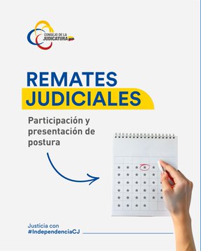 chimborazoCJ's tweet photo. #RematesJudiciales

Cuando varias personas presentan una misma oferta dentro de un remate judicial, tiene prioridad la postura que quedó registrada en primer lugar. Presenta tu postura dentro del tiempo establecido.  
 
#JusticiaConIndependenciaCJ ⚖ https://t.co/4xxGmFjJ9r