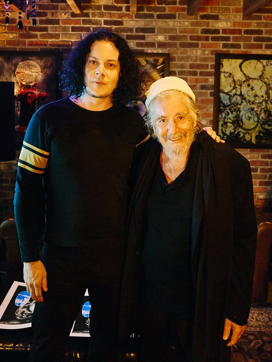 consequence's tweet photo. Jack White with Al Pacino

📸: David James Swanson https://t.co/EEex4xAtHN
