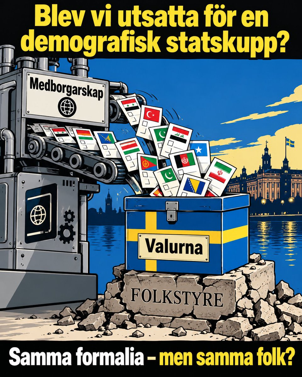 TheRealEmilez's tweet photo. @DABoooomB Jepp ska man  göra om ett land till ett helt annat land och en helt annan demokrati så bör man försäkra sig om att en stor majoritet av folket efterfrågar det.

Vi varken efterfrågade det eller blev tillfrågade. https://t.co/YtlqV83BTo