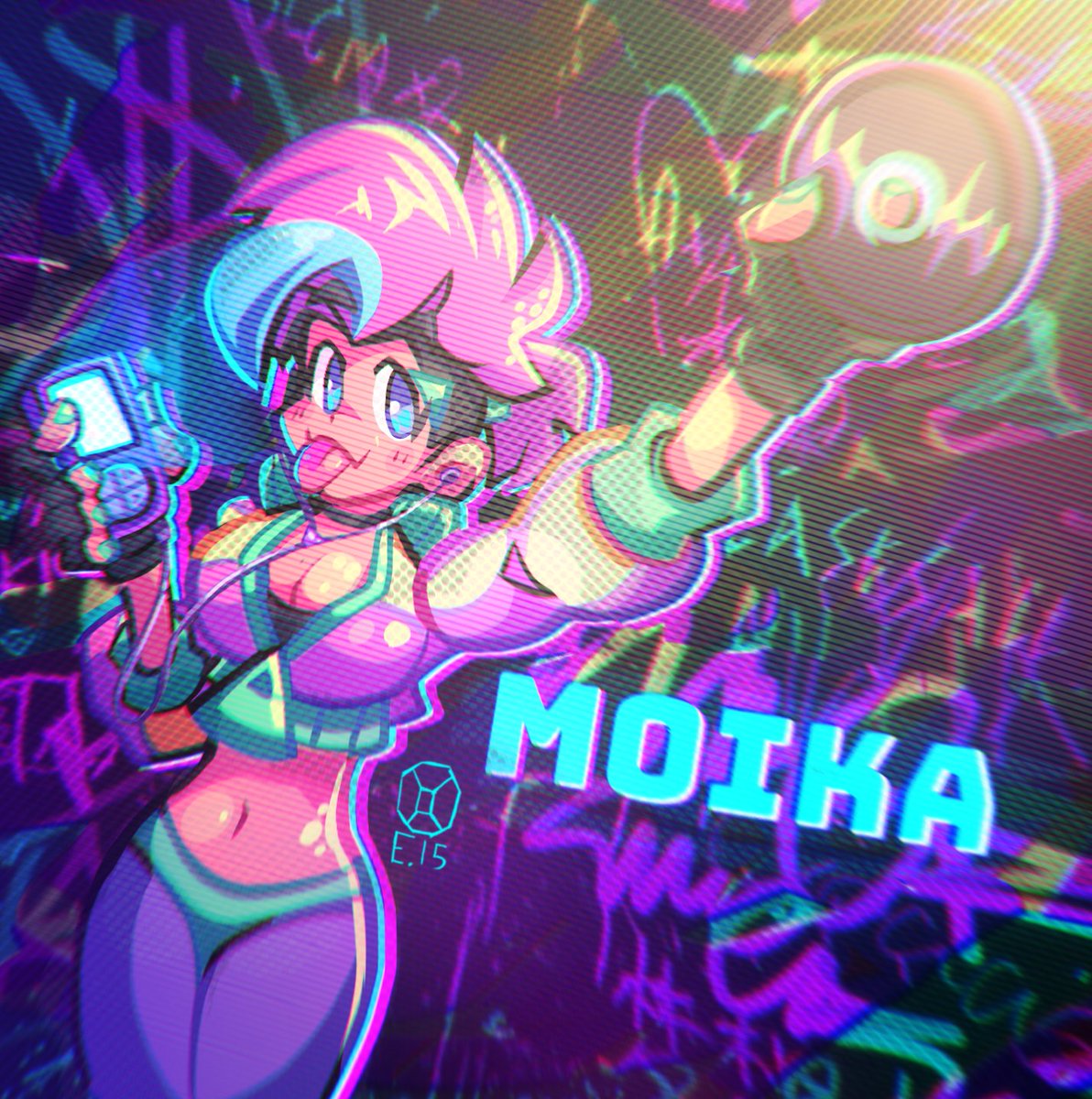 Ema15TheArtist's tweet photo. Moika!!! (I hope you like it @moikaloop )

#fanart #artwork #female #MoikaLoop #disc https://t.co/8xtt4vV1l4
