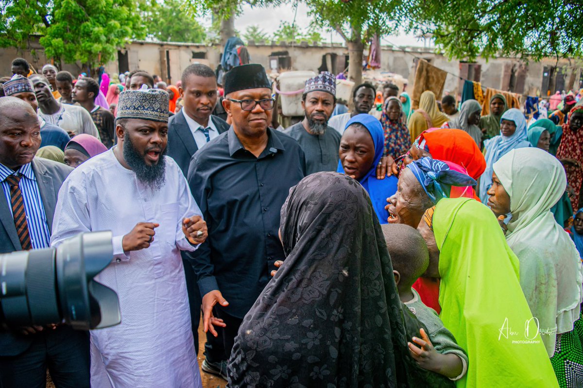 DrshamsuddeenA's tweet photo. After a day and half of meetings with people, @PeterObi and @KwankwasoRM They went straight to the IDP camp.
The visit showed clear signal that security comes first. His Excellency @PeterObi used the opportunity to demonstrate his readiness to prioritise the safety of every Nigerian. He didn’t just listen he made a firm promise: work to return all IDPs in Sokoto to their homes and create real economic opportunities so people can stand on their own and the country can remain safe and secure.
This is what leadership looks like when it is serious. Not empty talk. Not flying in for headlines. Actual presence among the displaced, and a clear plan to restore dignity, safety, and livelihood.

Sokoto saw it. The IDPs felt it. Nigeria should take note.