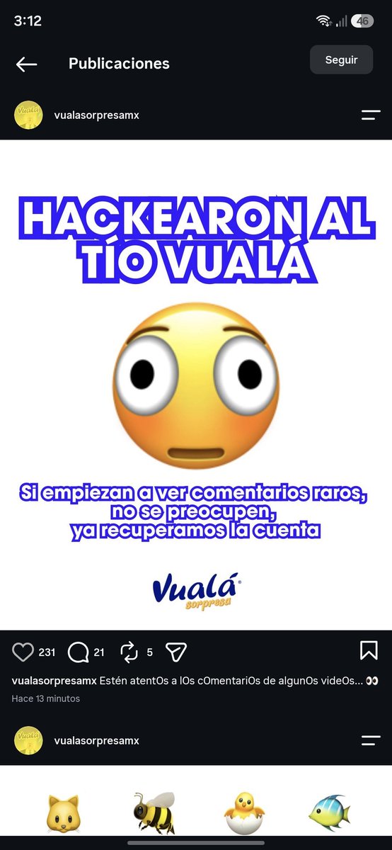 anitakku's tweet photo. Qué onda con vualá? Mejor que ya diga si es Pokémon o los minions, si es minions no voy a comprar ni maíz jajajja https://t.co/cPMBfMigky