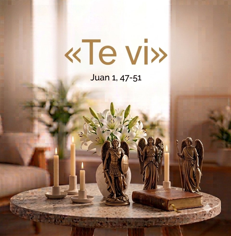 lic_luisatorres's tweet photo. ✨ «Te vi» (Juan 1, 48).
Nunca eres invisible para el Cielo. Jesús conoce cada rincón de tu corazón, te llama por tu nombre y ve tu esfuerzo por ...
#EvangelioDeHoy #Juan1 #TeVi #SantosArcangeles #SanMiguelArcangel #SanGabrielArcangel #SanRafaelArcangel #LectioDivina https://t.co/XotReGNrMd