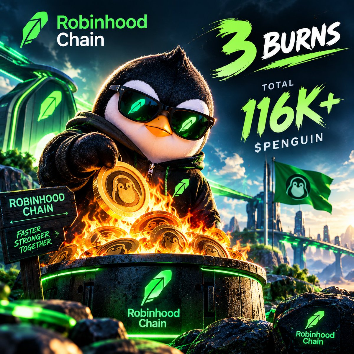 mememintlab1's tweet photo. 🔥🐧 Another 10K @PENGUINRBH burned!

That makes 3 burns from me, totaling 116K+ $PENGUIN burned.

This is my commitment to the burn initiative and my way of supporting the project’s growth.

I’ll keep burning from time to time. Let’s build together! 🐧🔥
#memecoin #crypto #web3 https://t.co/aZThxSujZr