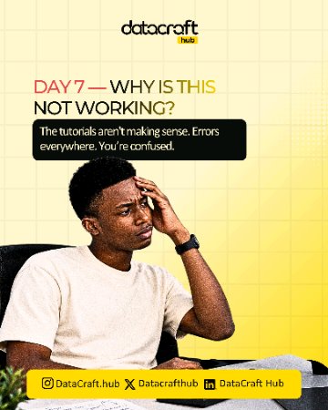 Datacrafthb's tweet photo. The tech journey looks exciting from the outside… but what does it really take to make it in tech???

It takes patience, constant learning, practice, mistakes, and the willingness to keep going even when things get confusing.

Swipe through. ➡️ https://t.co/BIAfyBY0o3