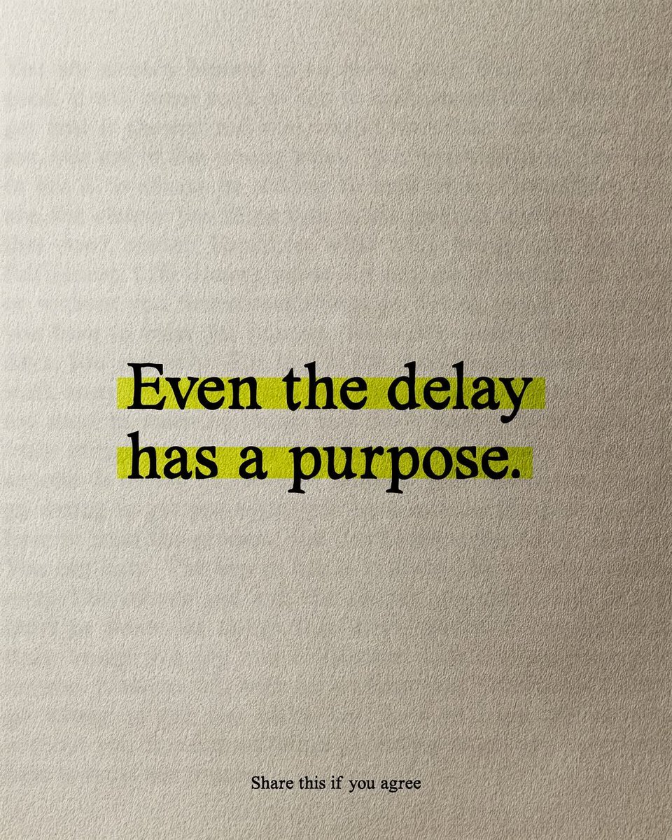 ThinkRichD7u's tweet photo. Even the delay has a purpose.

Slow is not always stuck.
Sometimes it is preparation.

Keep working while you wait.

Has a delay ever worked out better for you later?

Drop your honest answer 👇

#Mindset #Patience #ThinkLikeAMillionaire https://t.co/6wGrBH7Bkt