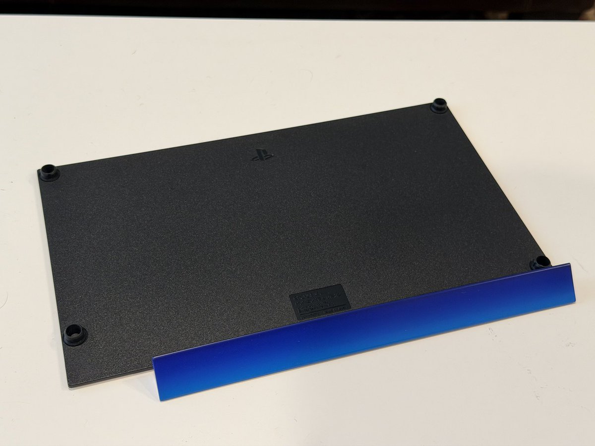 BlueShell3D's tweet photo. I woke up one morning convinced I absolutely needed to have the horizontal stand for the PS2. Life is pretty good. https://t.co/WLcJdEyg28