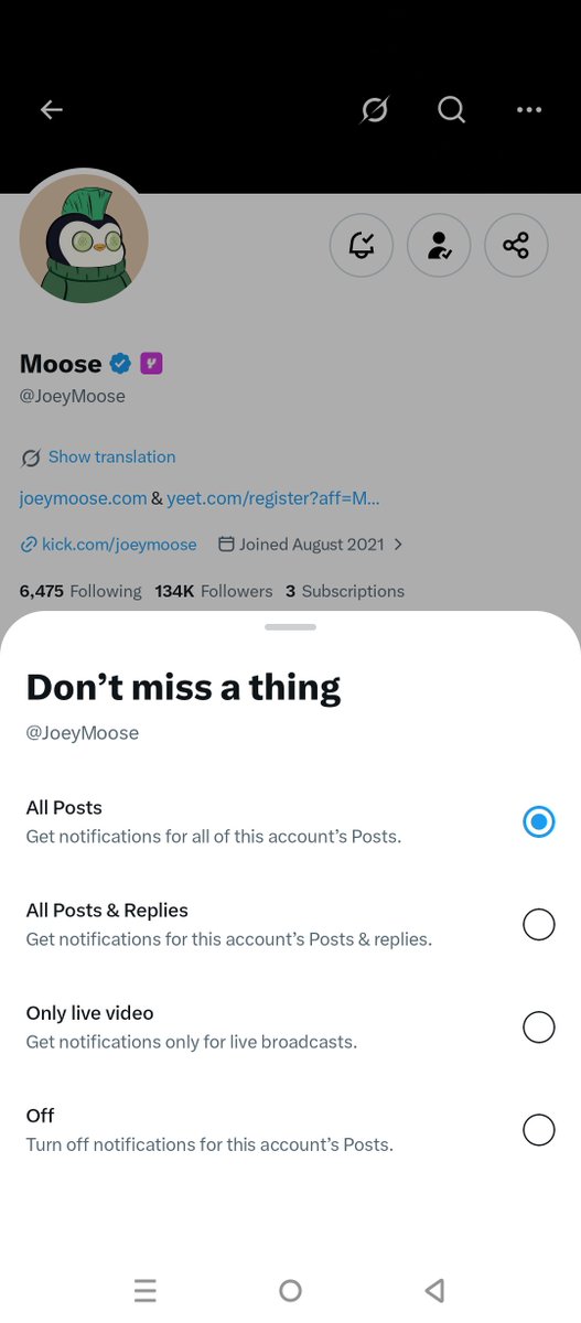 ox3dokie's tweet photo. @JoeyMoose With notifications ON! 

@irvaeth https://t.co/JzHk1Hbg2G