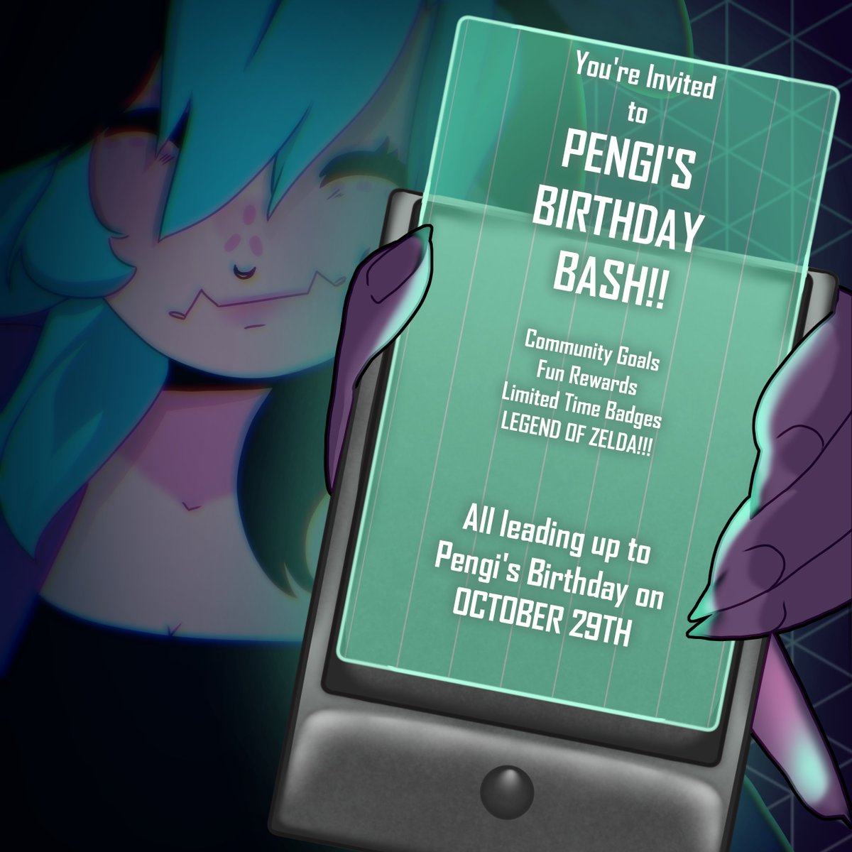 pengipop's tweet photo. ⋆⭒˚.⋆ BIRTHDAY BASH ⋆⭒˚.⋆
October 01 - October 29th!

Monthlong Subathon with Goals, Rewards, Limited Drop Badges and more! All leading up to my birthday on the 29th! https://t.co/XcDvnaWQnT
