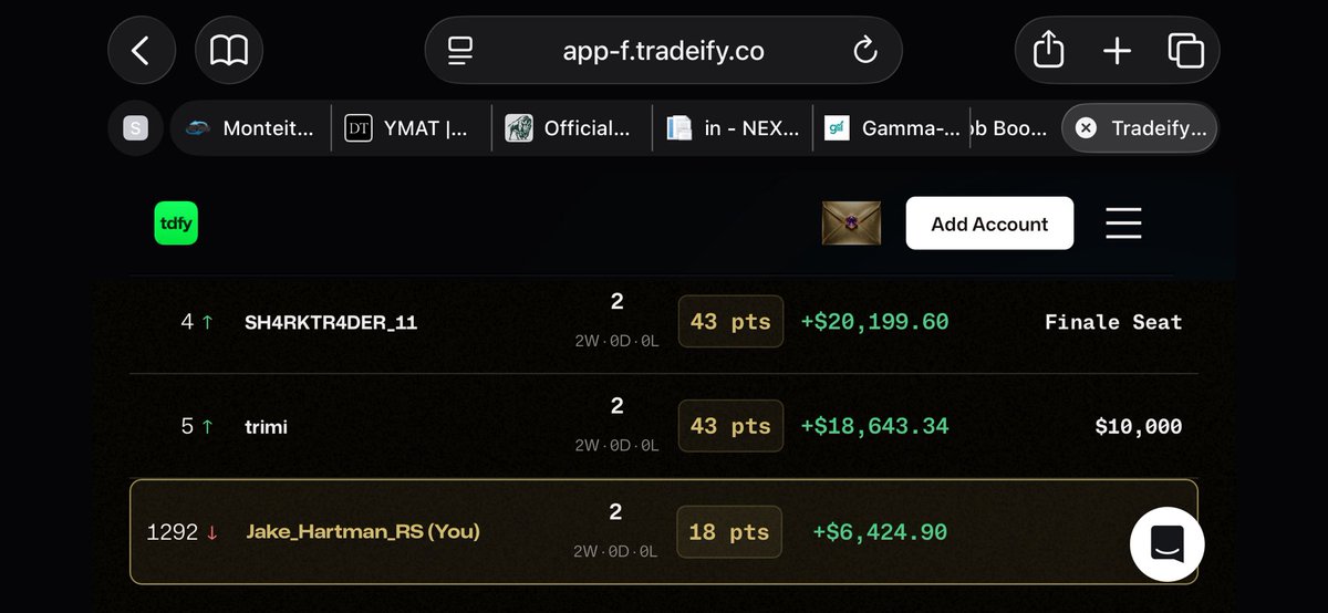 Jake_Shrtslr007's tweet photo. @TradersParadise @Tradeify @JoinPTL We taking it to Florida https://t.co/ZL3hnB5tV3