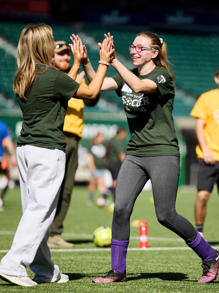 TimbersFC's tweet photo. Inclusion and Soccer for Everyone is the goal ⚽

Last week at @ProvidencePark_, young athletes took the pitch for the Special Olympics & Unified Youth Soccer With Us Clinic presented by @BankofAmerica. From skill-building drills to new friendships, the day showcased the power of sport to connect, inspire, and unite.

Thank you to @BankofAmerica, Special Olympics Oregon, and all the volunteers who helped make this incredible experience possible. #SoccerwithUs
