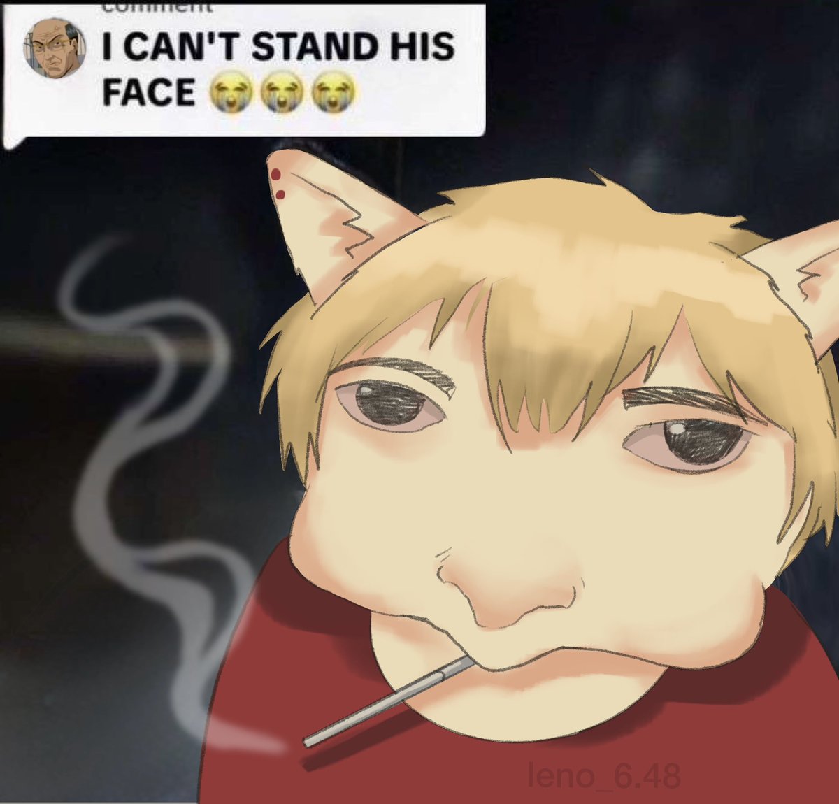 Morphene16's tweet photo. Ugly cat #GTO https://t.co/L7I3ECJ4dU