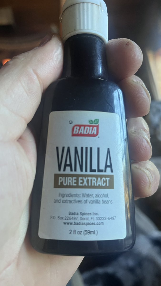 price_dominie's tweet photo. Ok, one more trick. It’s not a guarantee. 

Just like Sex Panther cologne, "60% of the time, it works every time"

I don’t bait with corn, even though it’s legal here. Corn can get a fungus on it that kills turkeys by swelling their tongues. No judgement if you do use corn.

Last year, late into gun season, I tried this. I sprinkled vanilla extract up on a log when the winds were high and sat below a hill, on the ground. A doe practically ran me over trying to get to the smell and I shot her at 20 yards. The buck that was paralleling her in the wood line continued on straight to the log. If it wasn’t going to be too much work to process both of them at once, I could have taken both.

I don’t know if imitation vanilla extract works or not. I’ve tried it several times since, when not hunting, just to observe. It seems effective.

@SinvexActual