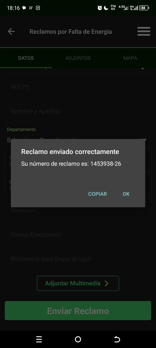 arja35's tweet photo. @ANDEOficial @MBaezReyes No hay luz desde las 15 horas exploto algo y se fue https://t.co/5EYXlwfP6d