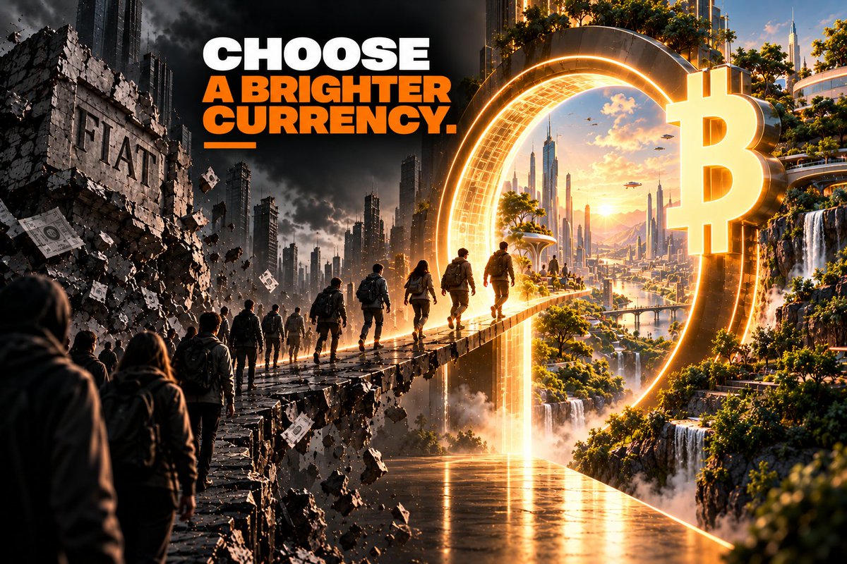 HodlOnSF's tweet photo. Money shapes the world we build.

Choose something no one can print away.

Choose Bitcoin. https://t.co/6VWxCr9JZq