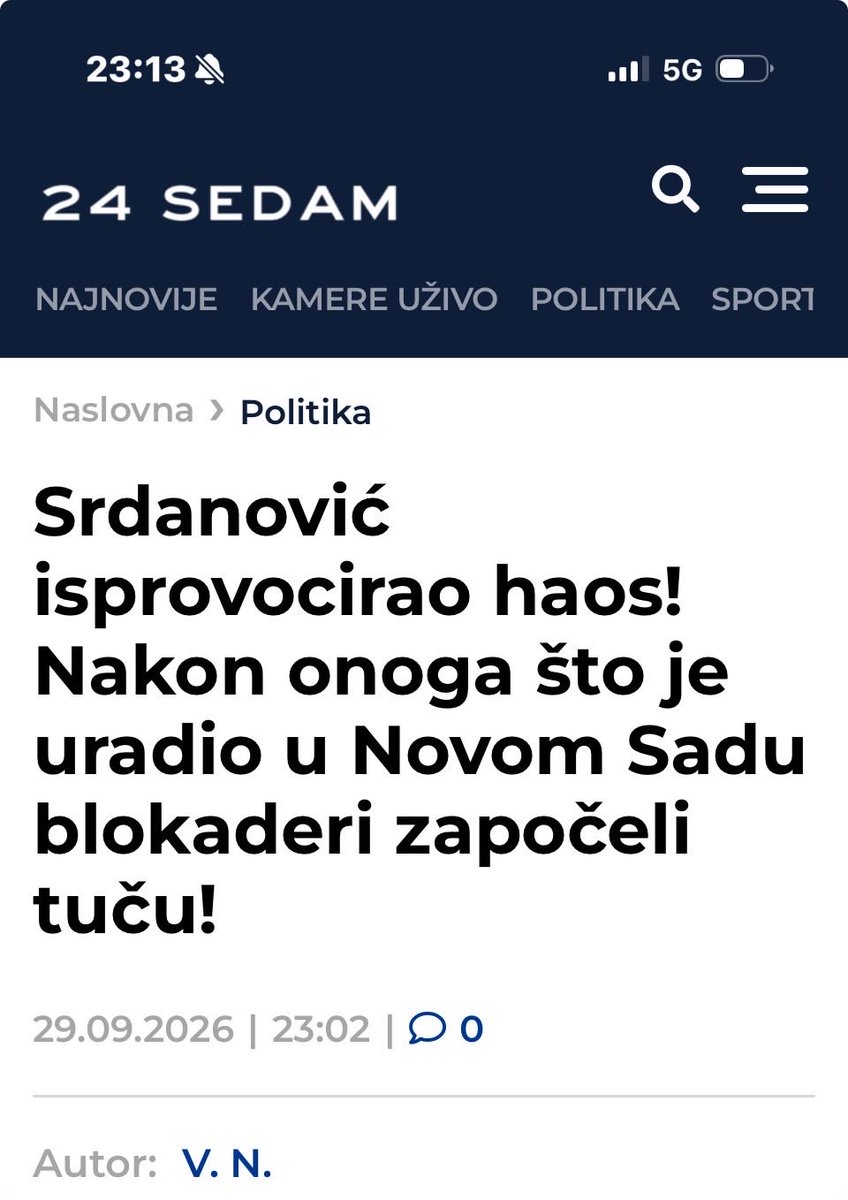 SILAnevidljiva's tweet photo. Prvi nasilnik Studentske liste!

Kako se navodi, Srdanović je lično došao do štanda SNS- i provocirao okupljene.
Upravo posle njegovog postupka, Blokaderi su napali aktiviste SNS-a i počela je tuča https://t.co/fQlTrSO1im