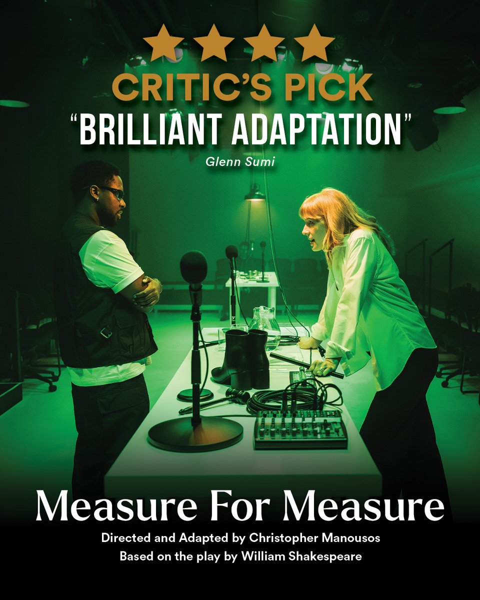 crowstheatre's tweet photo. Audiences and critics agree MEASURE FOR MEASURE is "sharply attuned to the uneasy relationship between justice, morality, power, and mercy".

MEASURE FOR MEASURE
🗓️ On stage until October 18
🎟️ Ticket link in bio https://t.co/Q8esmsdRls