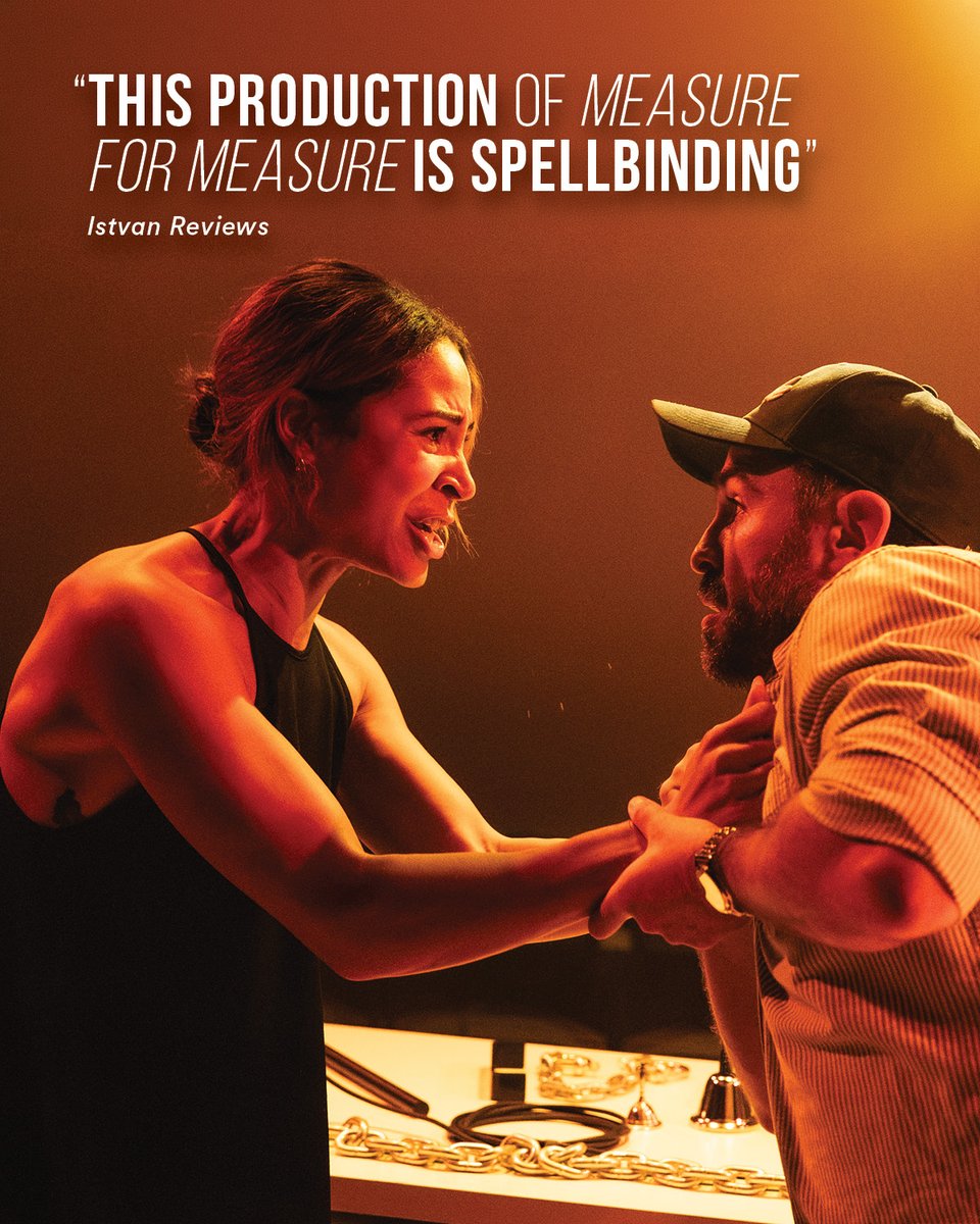 crowstheatre's tweet photo. Audiences and critics agree MEASURE FOR MEASURE is "sharply attuned to the uneasy relationship between justice, morality, power, and mercy".

MEASURE FOR MEASURE
🗓️ On stage until October 18
🎟️ Ticket link in bio https://t.co/Q8esmsdRls