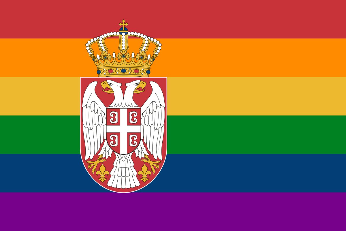 BasedIllyria's tweet photo. Breaking: 

Serbia has officially adopted a new flag to better, more accurately represent their nation https://t.co/4MH97DXtOz