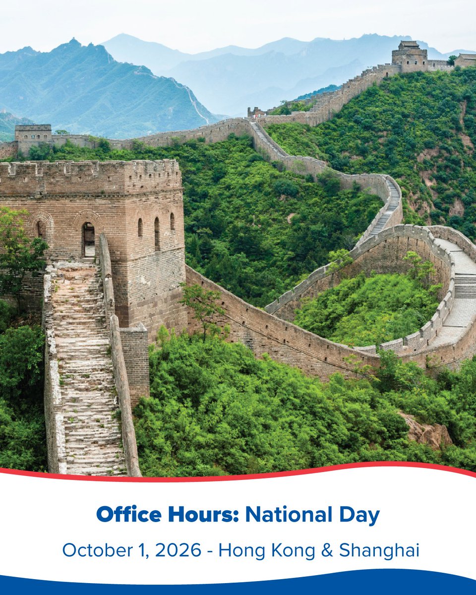 americanpandi's tweet photo. In observance of #NationalDay in the #PRC, the Mgrs. of #AmericanPandI’s #Asia offices' hours will be as follows:

#HongKong:  offline THURS 1 OCT, online FRI 2 OCT
#Shanghai: offline THURS 1 OCT, online THURS 7 OCT 
 
 🔗 Contacts: https://t.co/8wvR3ltHh8 https://t.co/bT8C1uElE2