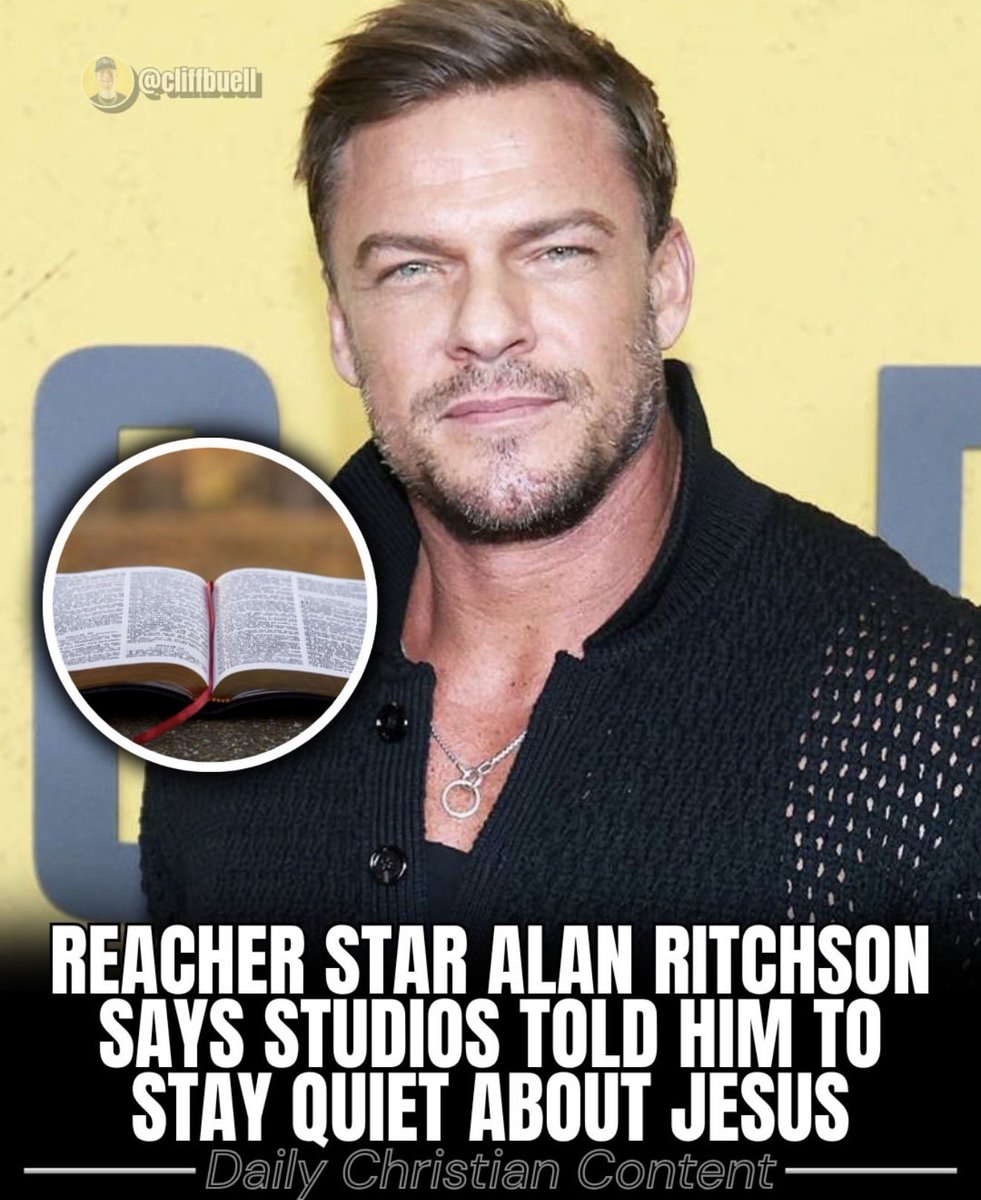 AlanRitchson1st's tweet photo. I have been open about my faith and desire to live according to God convictions my story raises a bigger question can actors openly express their beliefs when those beliefs challenge cultural expectations? it's a reminder to stand firm in truth and speaking with wisdom and grace. https://t.co/QX0X4XgnJU