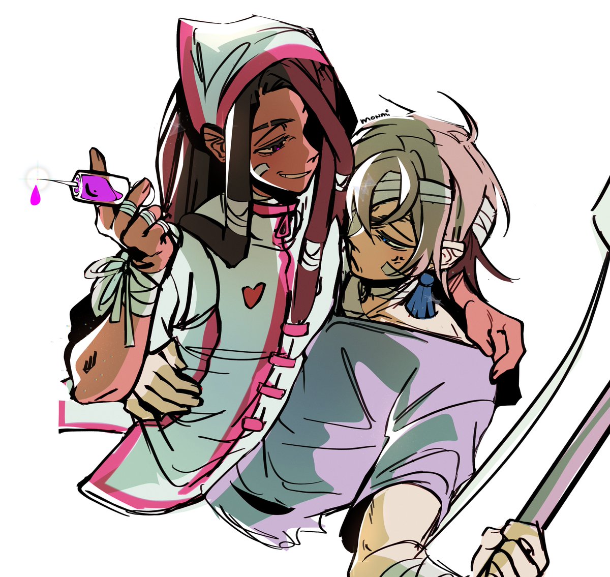 M0N_Ml's tweet photo. nurse jabber and his patient that gets readmitted every 3 business days
#GACHIAKUTA #janka #gachiakutafanart https://t.co/gxgeyR9BZZ