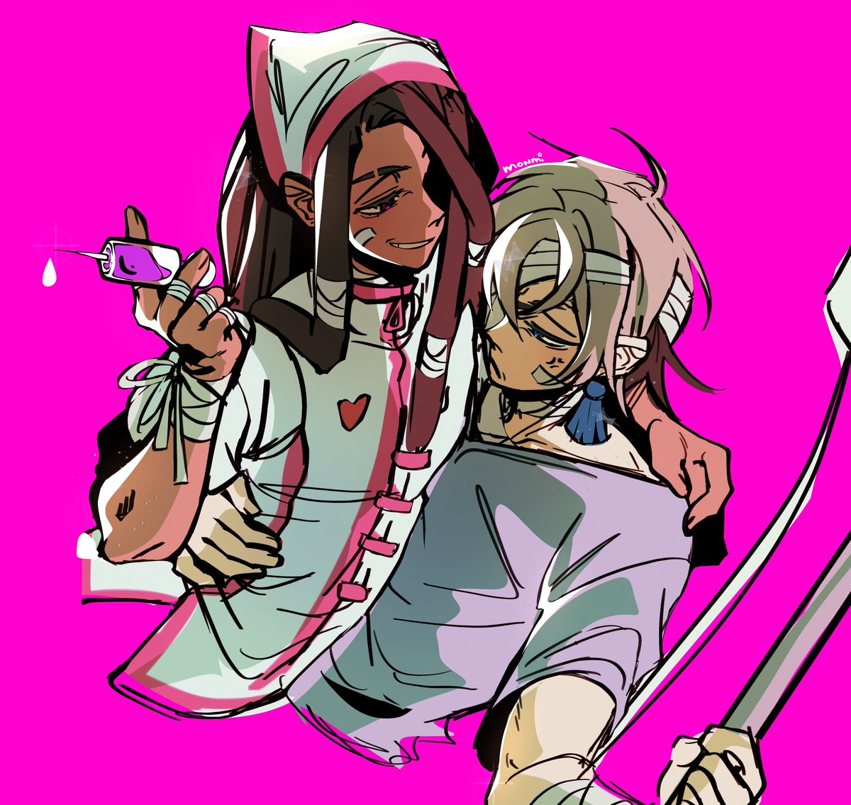 M0N_Ml's tweet photo. nurse jabber and his patient that gets readmitted every 3 business days
#GACHIAKUTA #janka #gachiakutafanart https://t.co/gxgeyR9BZZ