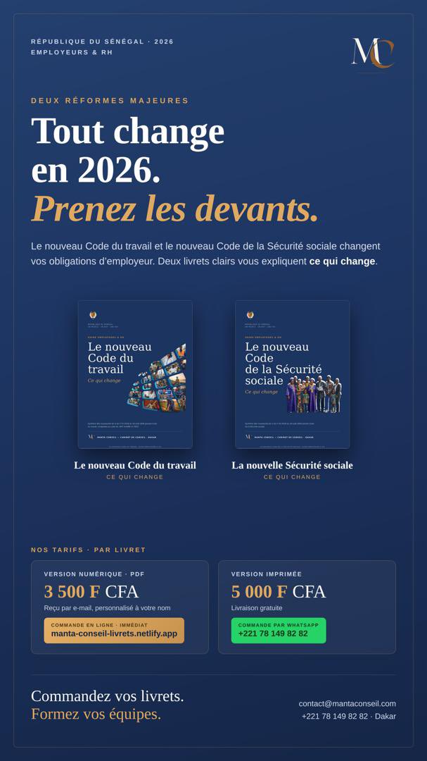 mounisarr's tweet photo. Vous pouvez vous procurer ces livrets de synthèse des changements et des actions à mener https://t.co/0QJqjq6Xu5 https://t.co/ga8lU3TYCE