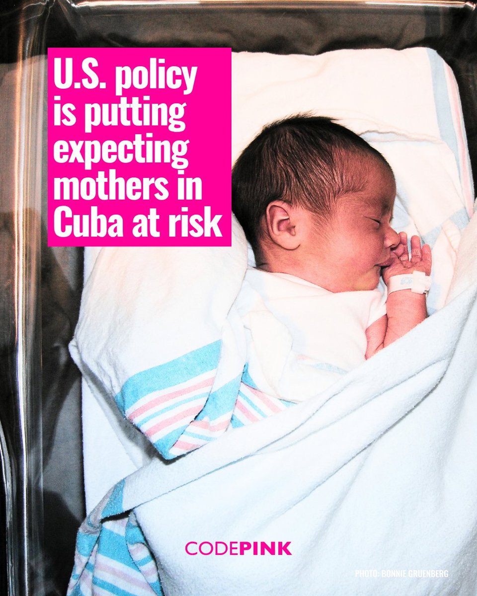 codepink's tweet photo. Across Cuba, maternity homes provide free, round-the-clock care for women with high-risk pregnancies.

Under the U.S. energy blockade, constant blackouts are making it increasingly difficult to keep these vital facilities running.

We are raising funds to provide solar panels and equipment to 15 Cuban maternity homes, so mothers and babies have power when they need it most.

Donate here: https://t.co/7RVWFgn1PG