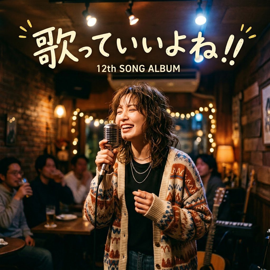 1972toshisan's tweet photo. 【待望の12thアルバム】
ありのままの自分を包み込む注目の1枚が完成しました！！

アルバムタイトル：『歌っていいよね！！』

価格：1,100円（全10曲収録・音源データ＆デジタル歌詞カード付き）

アルバム購入は以下のリンクから👇
https://t.co/vI6bPh967x https://t.co/b4et6pN77N