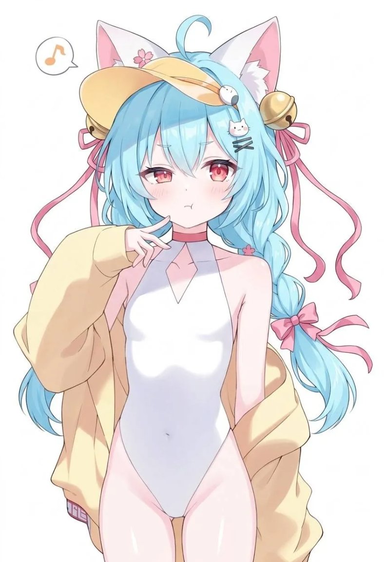 NekumaVT's tweet photo. Hubby, why are you making me wear this swimsuit?
I don't get it... https://t.co/fREQPEFhF1