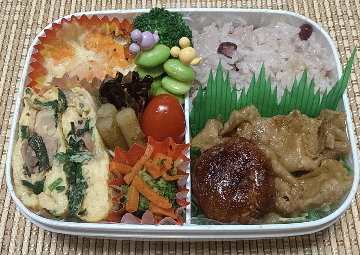 25_akane_25's tweet photo. ☀️おはようございます🐣
今日も1日頑張りましょう🍂
#おべんとう #弁当 #お弁当記録 
#お弁当作り 
#記録 ➡️476日目 https://t.co/SBSNRo9zvU