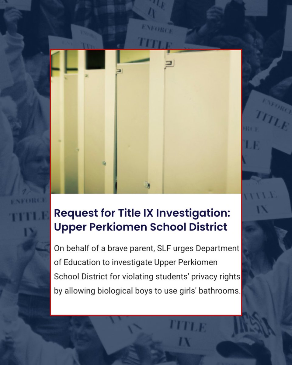 slf_liberty's tweet photo. SLF has fought to protect the values of Title IX in the courtroom because we believe that schools should not be allowed to risk the safety of young women to appease their own woke beliefs. Thank you @POTUS for permanently removing the Biden rewrite! https://t.co/dwjYI5mRol